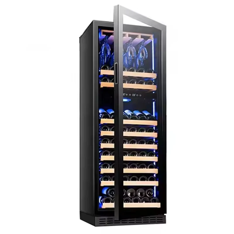 JiuFu домашний винный шкаф стеклянный Двухзонный холодильник роскошный погреб для ресторана