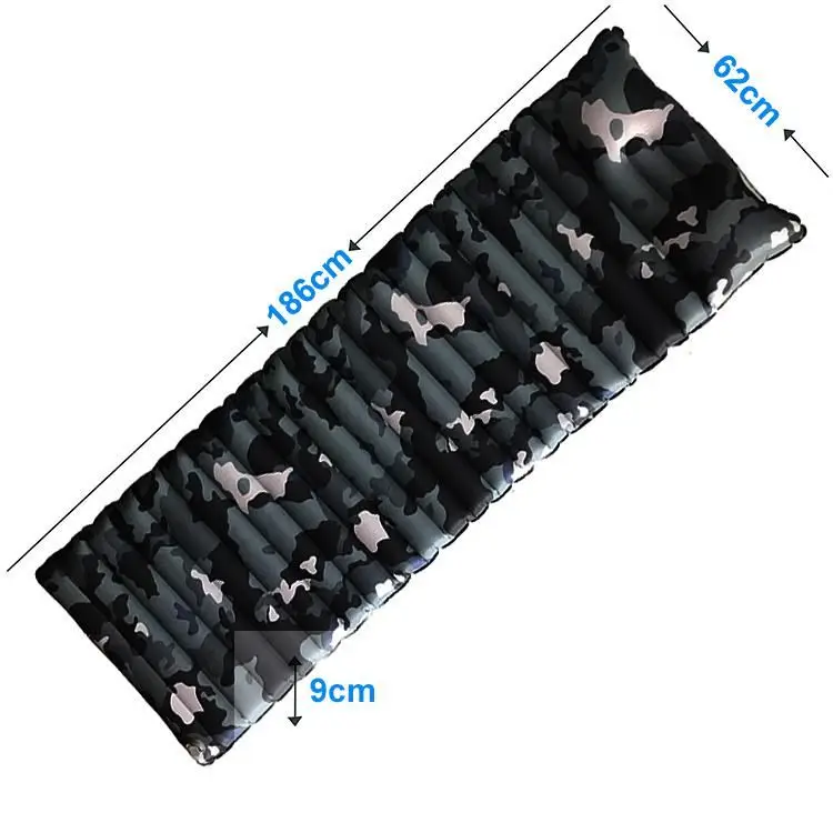 Ultralight Camp Mat Compact Camouflage Inflatable Sleeping Pad For Backpacking Tpu inflatable air mattress with pillow