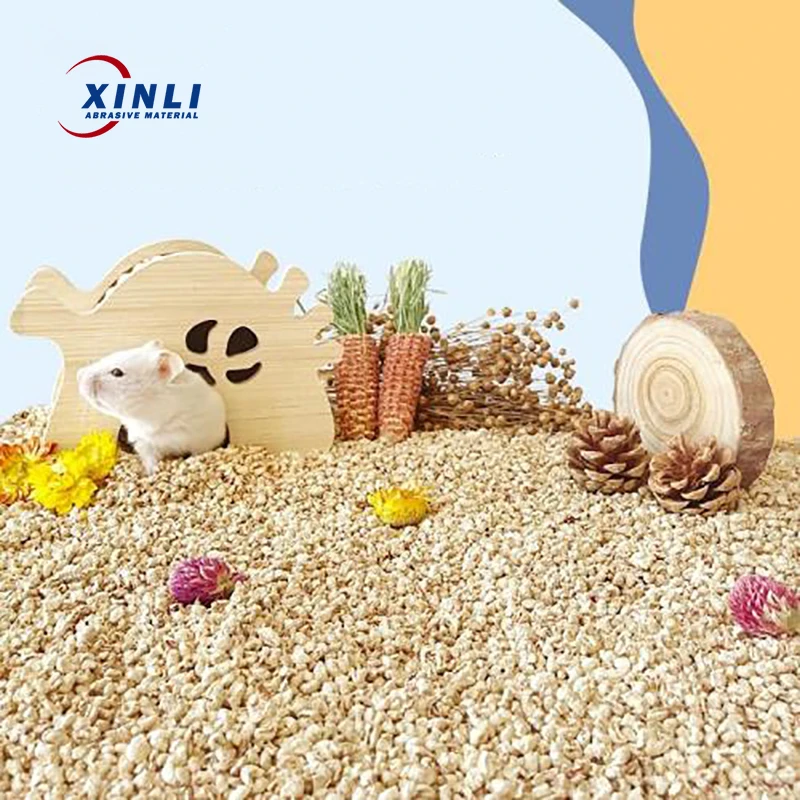 Hot Sale in Thailand and Korea Corn Cob Pet Litter 1-3/1-5mm Grit Compression for Precious Metal Polishing