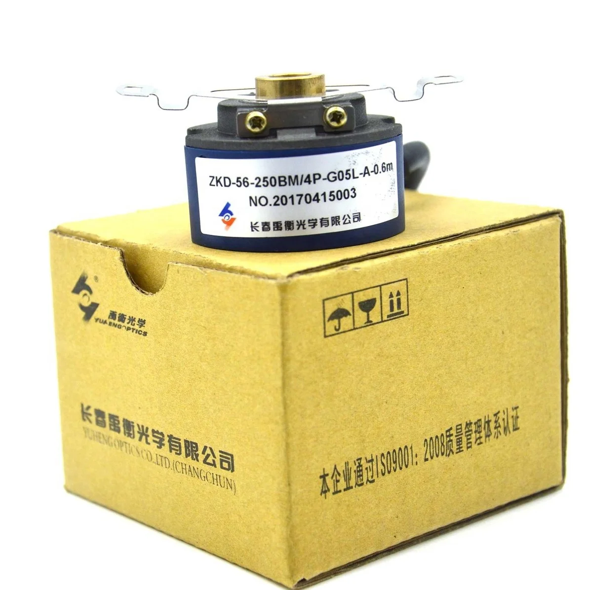ZKD-56-250BM/2P-G05L-D-0.19M YUHENG Hollow shaft rotary encoder New original genuine goods are available from stock