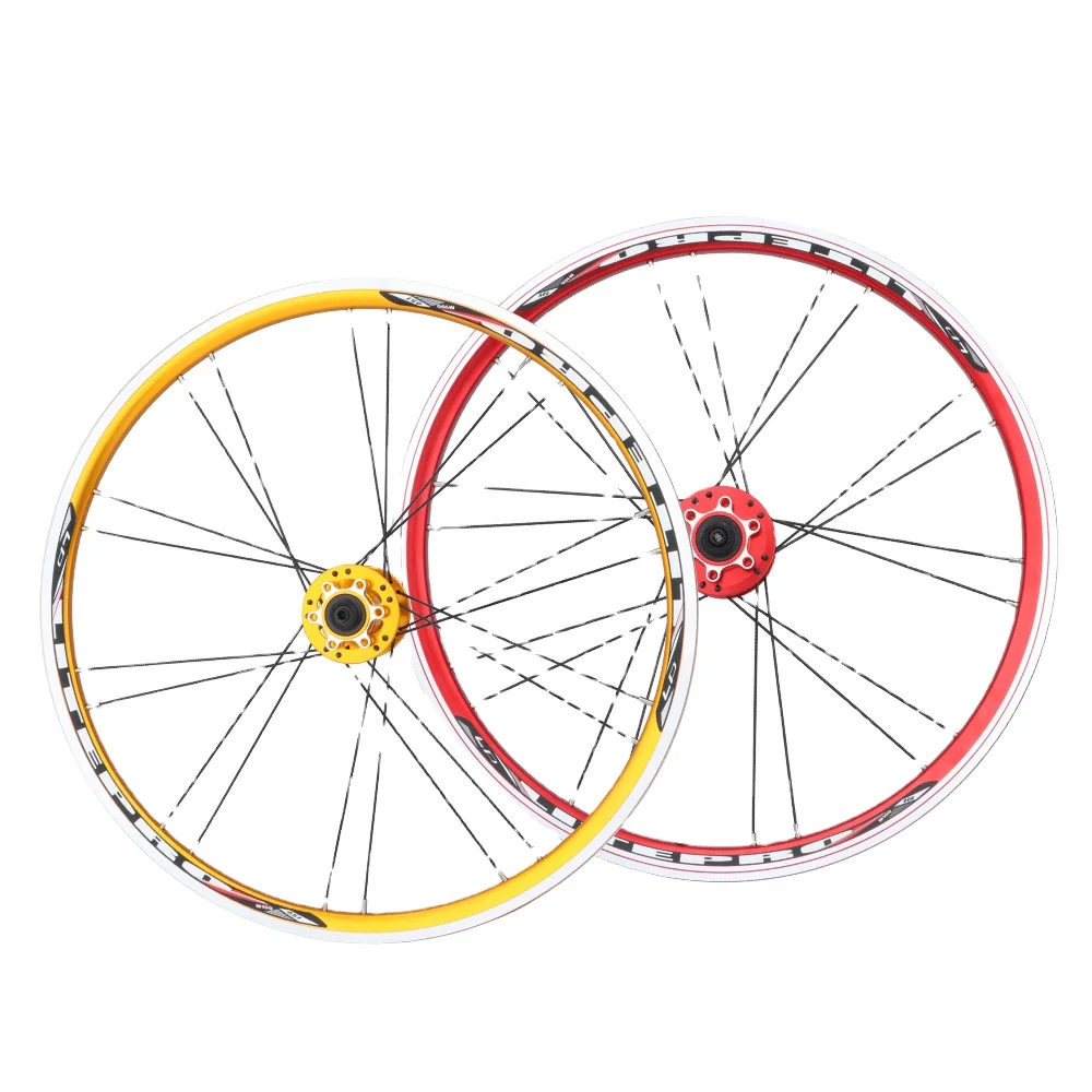 LP Litepro folding bike  20 Inch Bike Wheel Set 406/451 Disc/V Brake BMX Folding Bicycle Wheelset