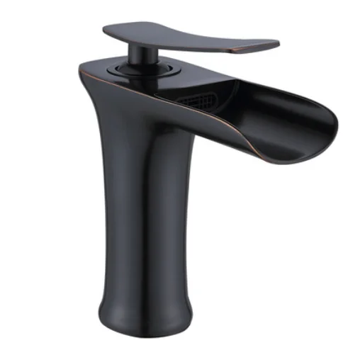 Feenice wenzhou factory manufacturer white gold waterfall mixer tap