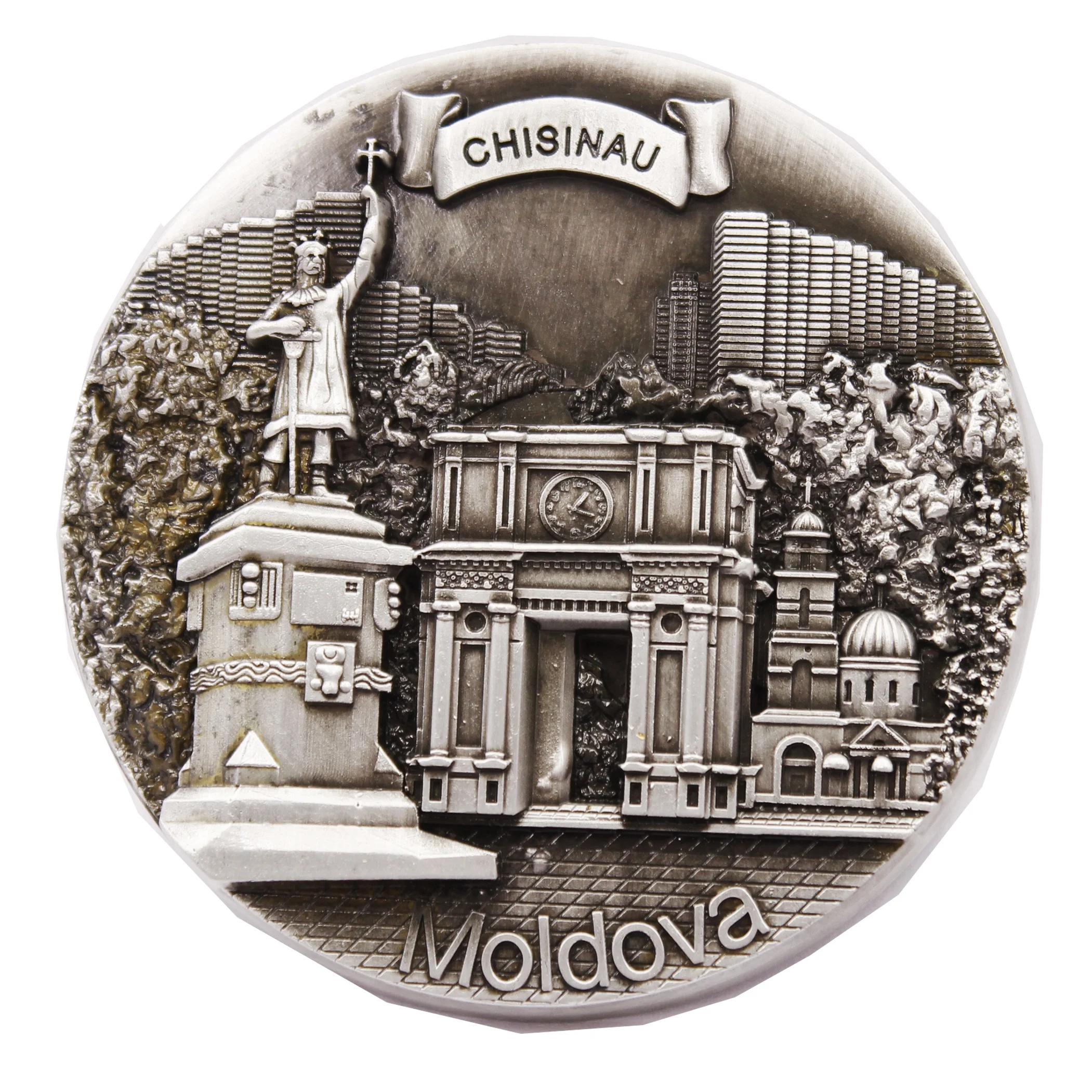 Custom Moldova metal Fridge Magnet tourism Souvenir gift