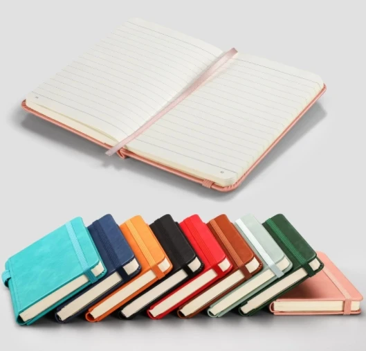 Custom Wholesale Mini Hardcover Notebook with 160 Numbered Pages College Ruled Notebook