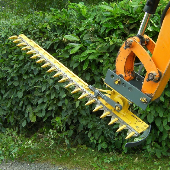 FHM backhoe loader attachment for tractor hedge trimmer cutter