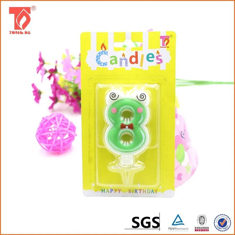 Birthday Cake Candle Number 0-9 Cupcake Topper