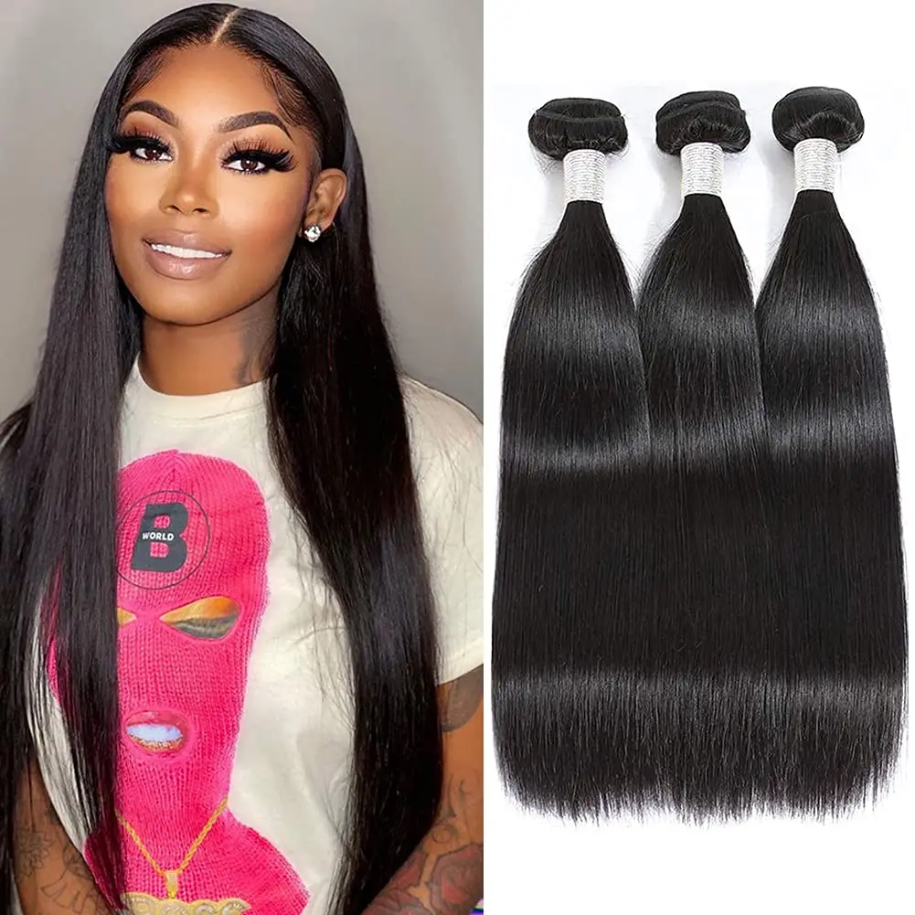 High quality and inexpensive 100% virgin human hair straight brazilian hair wigs 30 inch human hair extensions