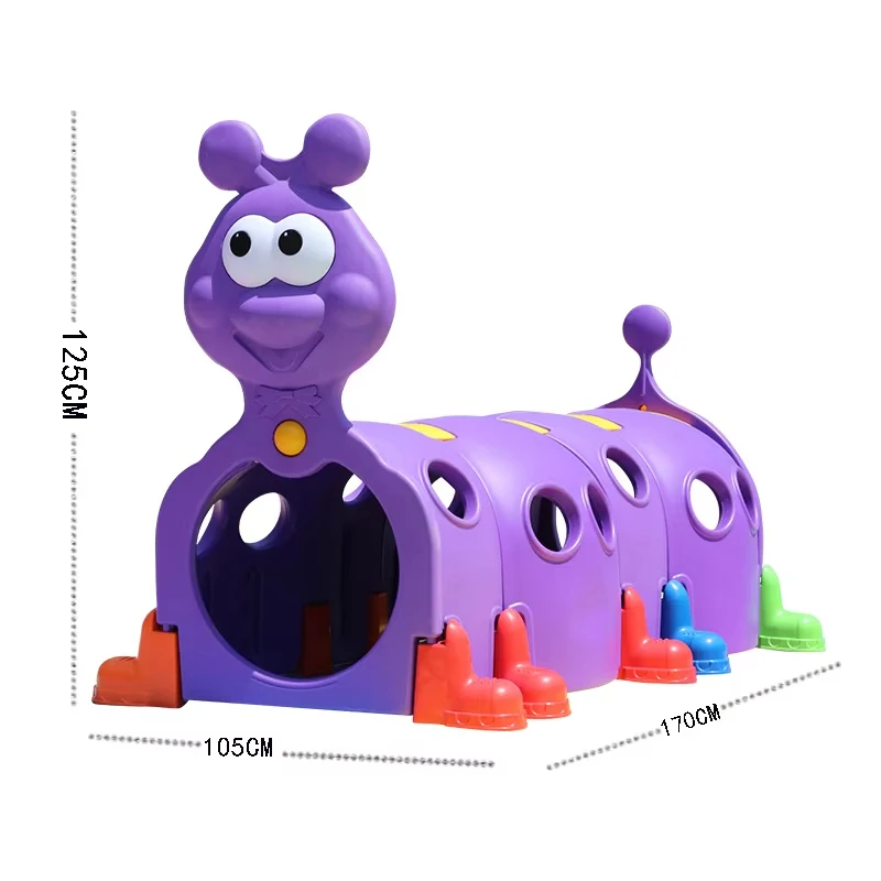 Cheap price funny game plastic Indoor toy plastic playground tunnel set preschool children play game for kids and toddlers