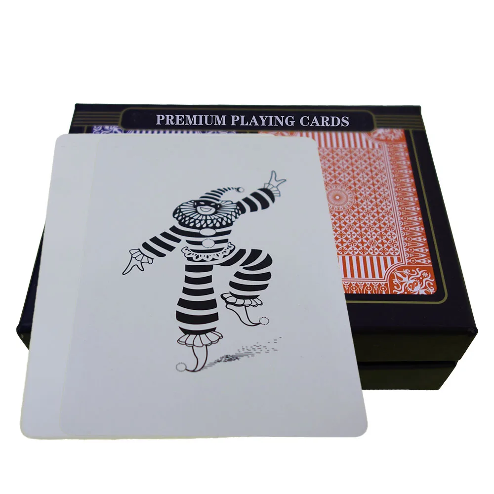 Пользовательские печати казино 100% пластик водонепроницаемый двойной набор коробок Pokers игральные карты игра для развлечения