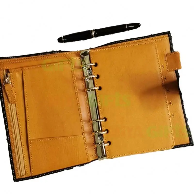 18inch professional school notebooks diary slim pu leather travel passport wallet holder rfid