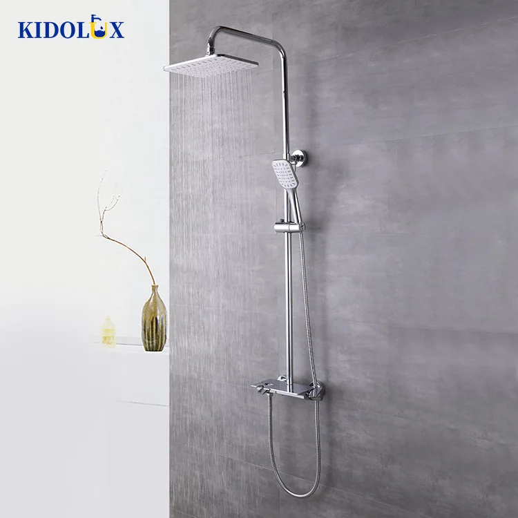 China Luxury Antique Brass Thermostatic Bathroom Piano Shower Sets Chrome Faucets Mixers Taps Sanitary Ware Cheap Price