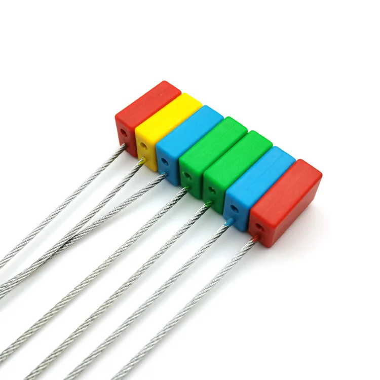 US-CC181C Custom Serial Numbered Galvanized Steel Wire Plastic Cable Seal