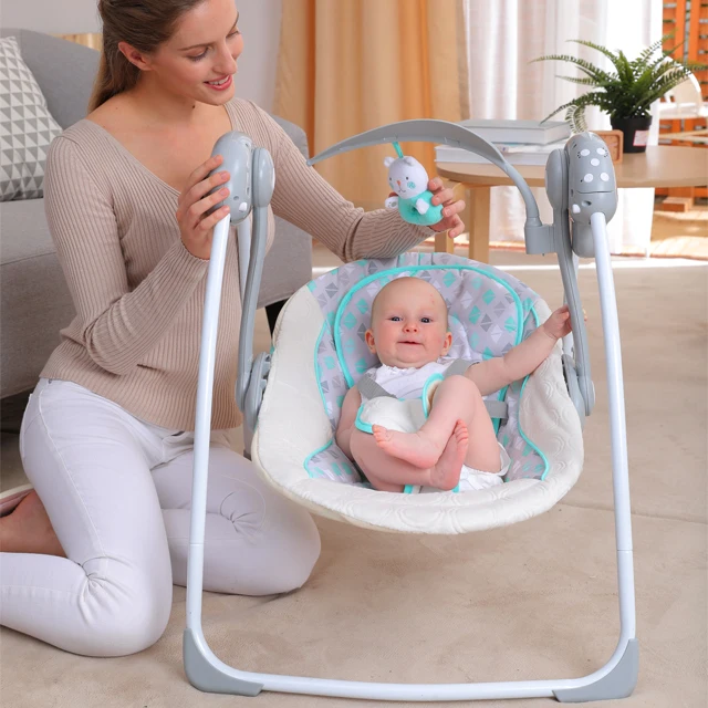 Automatic electric baby swing baby swing hammock with doll and music baby swing chair rocking