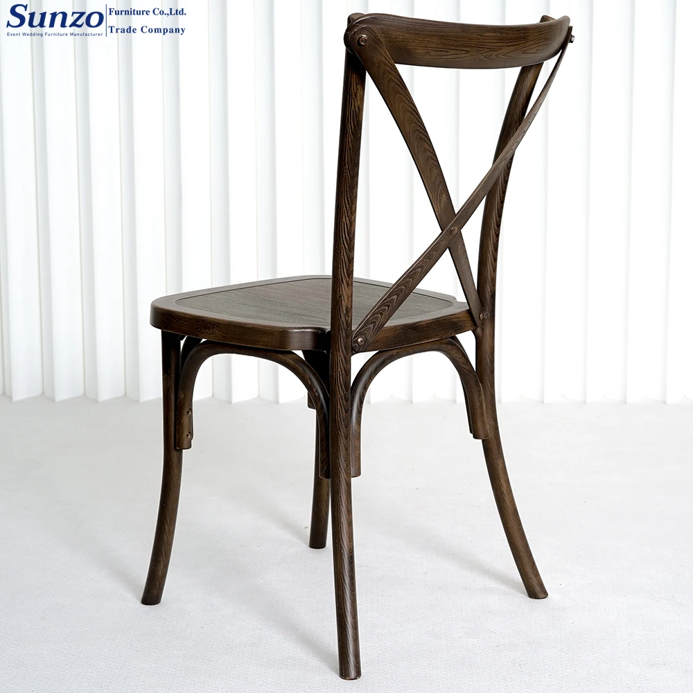Elegant and Functional wooden Cross Back Chairs for Any Event