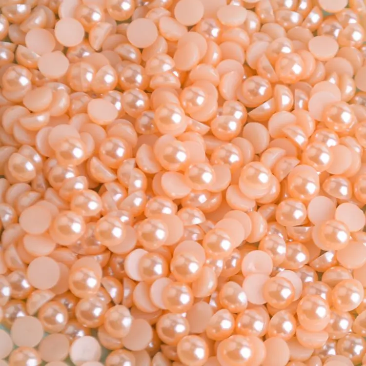 High Quality Imitation Synthetic ABS 1.5-14mm Half round Pearl Handmade Pearl Accessories Wholesale sale Pearl