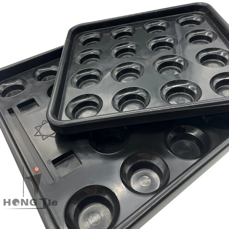 Hongjie Billiards factory supply Plastic 16 ball tray pool snooker billiard accessories
