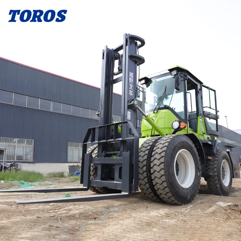 China 4 Wheel Drive Diesel Forklift Price  3 Ton All Terrain Forklift For Cheap Forklifts