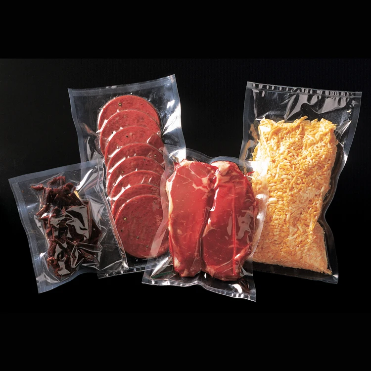 Индивидуальная упаковка для пищевых продуктов, стандартный прозрачный вакуумный пластиковый пакет для упаковки замороженного мяса рыбы