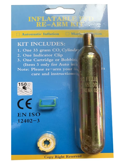 re-arming kit for automatic life vest