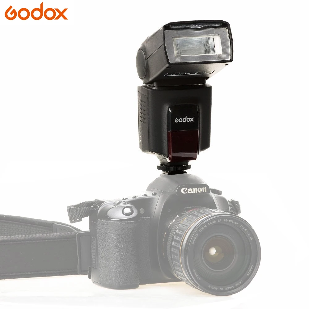 Вспышка для камеры Godox Thinklite TT520II со встроенным беспроводным сигналом 433 МГц цифровых зеркальных камер Canon Nikon Pentax Sony Fuji