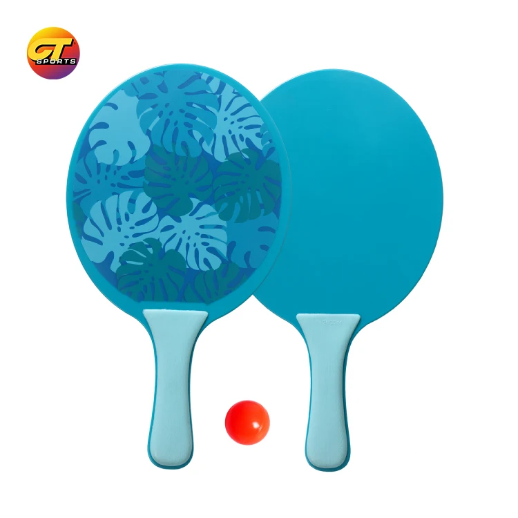 Decoq Professional Customized Color Beach Tennis Racket Beach Ball Set Beach Tennis Racket Professional  Paddle Set