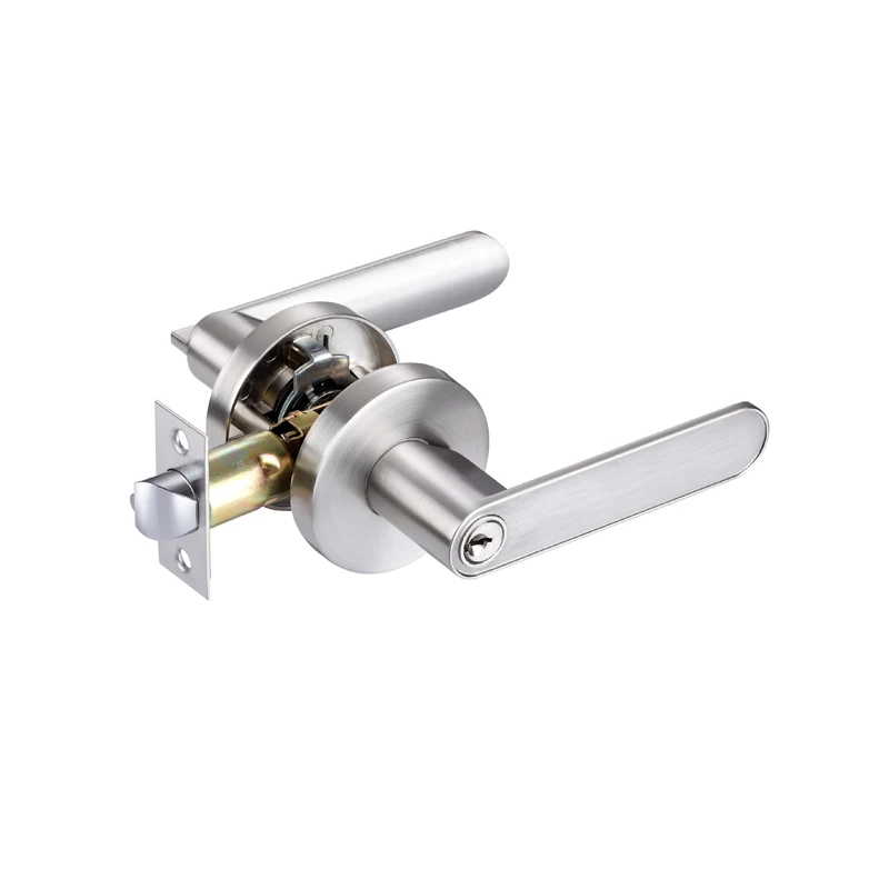 ANSI Grade 3 American style lever door handle leverset lock tubular lever door handle keys for privacy door
