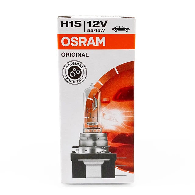 Osram H15 64176 12V 55/15W PGJ23t-1 Made in Germany Halogen bulb Automotive lamp Original headlight h15