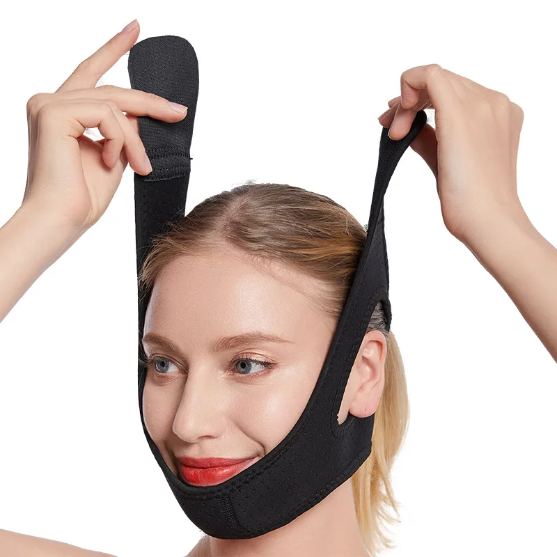 Hot sale Face Compression Chin Rest Belt Anti Snoring Belt Adjustable Anti Snore Chin Strap Stop Snoring Device For Good Sleep