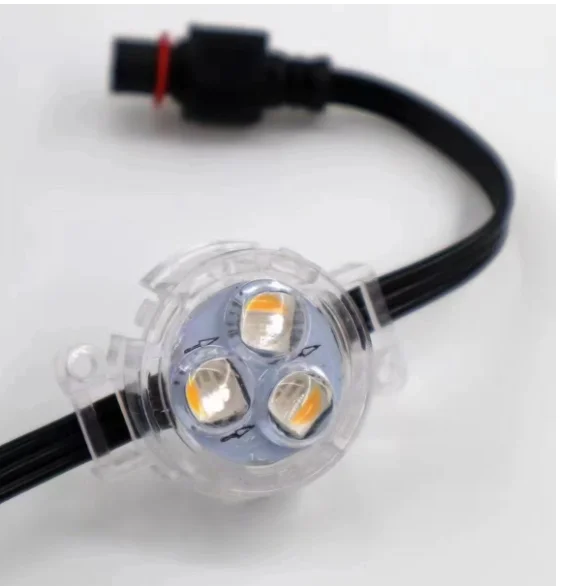 High Quality RGBW Pixel Light Track Aluminum  Permanent Outdoor Waterproof Holiday Christmas Decoration LED Pixel Point Light