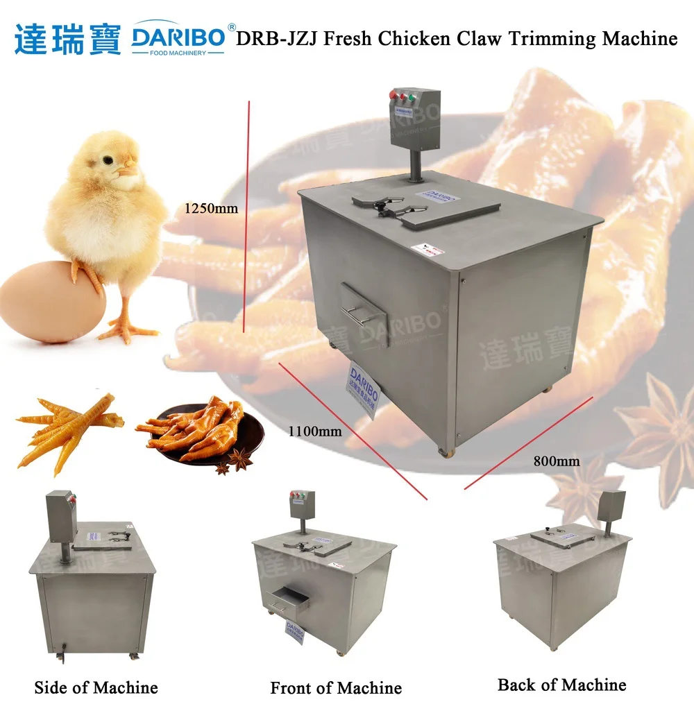 90-130mm Chicken Claw Trimming Cutter Fresh Chicken Paw Trimming Equipment Chicken Feet Cutter for Sale
