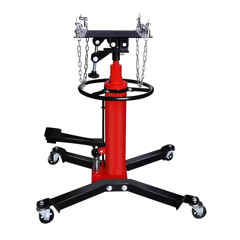 Heavy Duty Easy Operate High Lift Stand Gearbox Lifter Manual Hydraulic Telescopic Transmission Jack