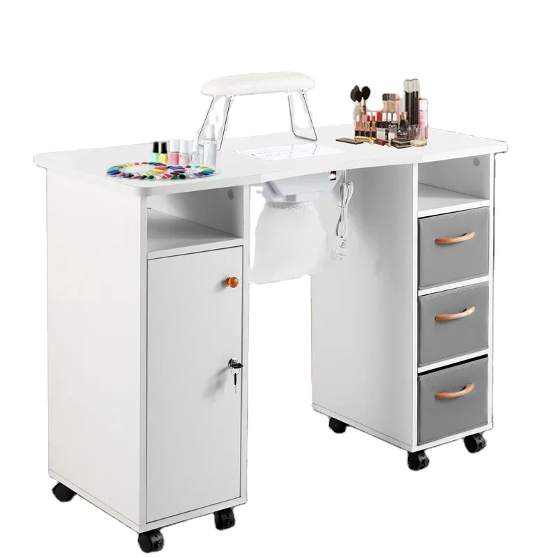 Environmental protection high-quality beautiful customized nail table furniture durable nail table