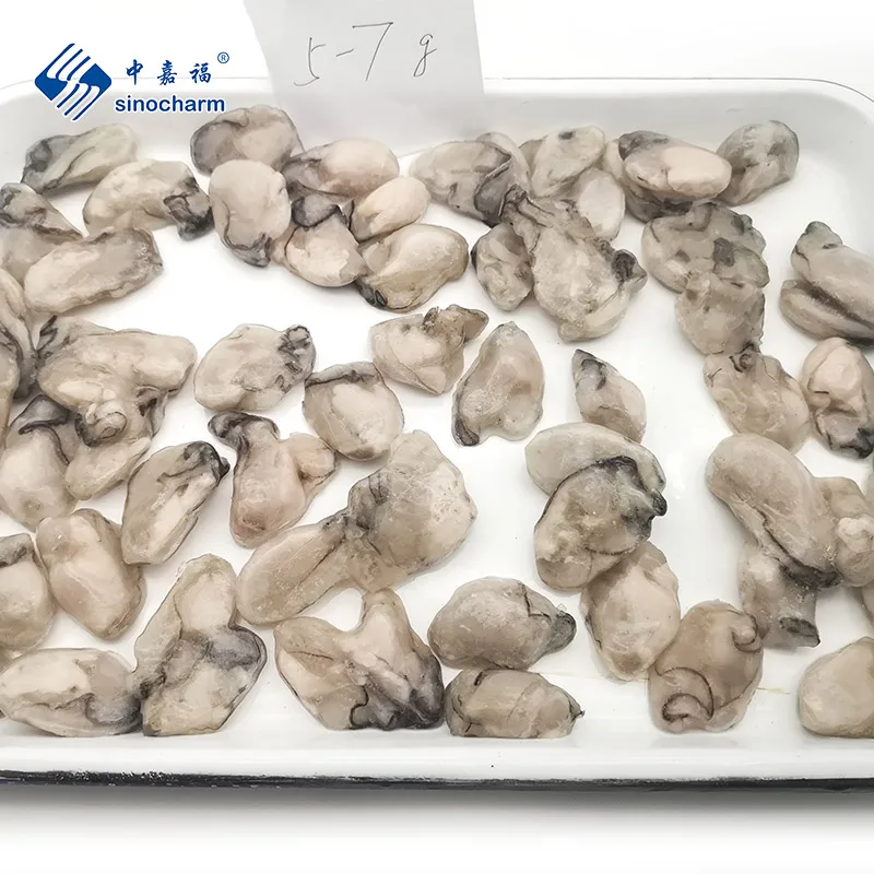Sinocharm Frozen Seafood IQF Oyster 3-5g 5-7g Frozen Oyster Meat