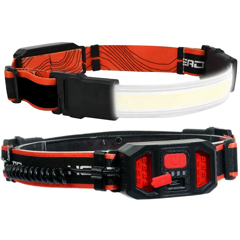 
Red Safety Light Best Head Lamp, Running Camping Waterproof Headlamps 3 Modes 180-Degree Pivotable Head LED Headlamp Flashlight 