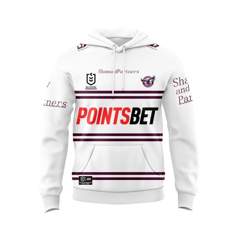 2024 NRL Brisbane Broncos Warriors Langholton Maru Rabbit Hooded Sweatshirt Long Sleeve Rugby Jersey