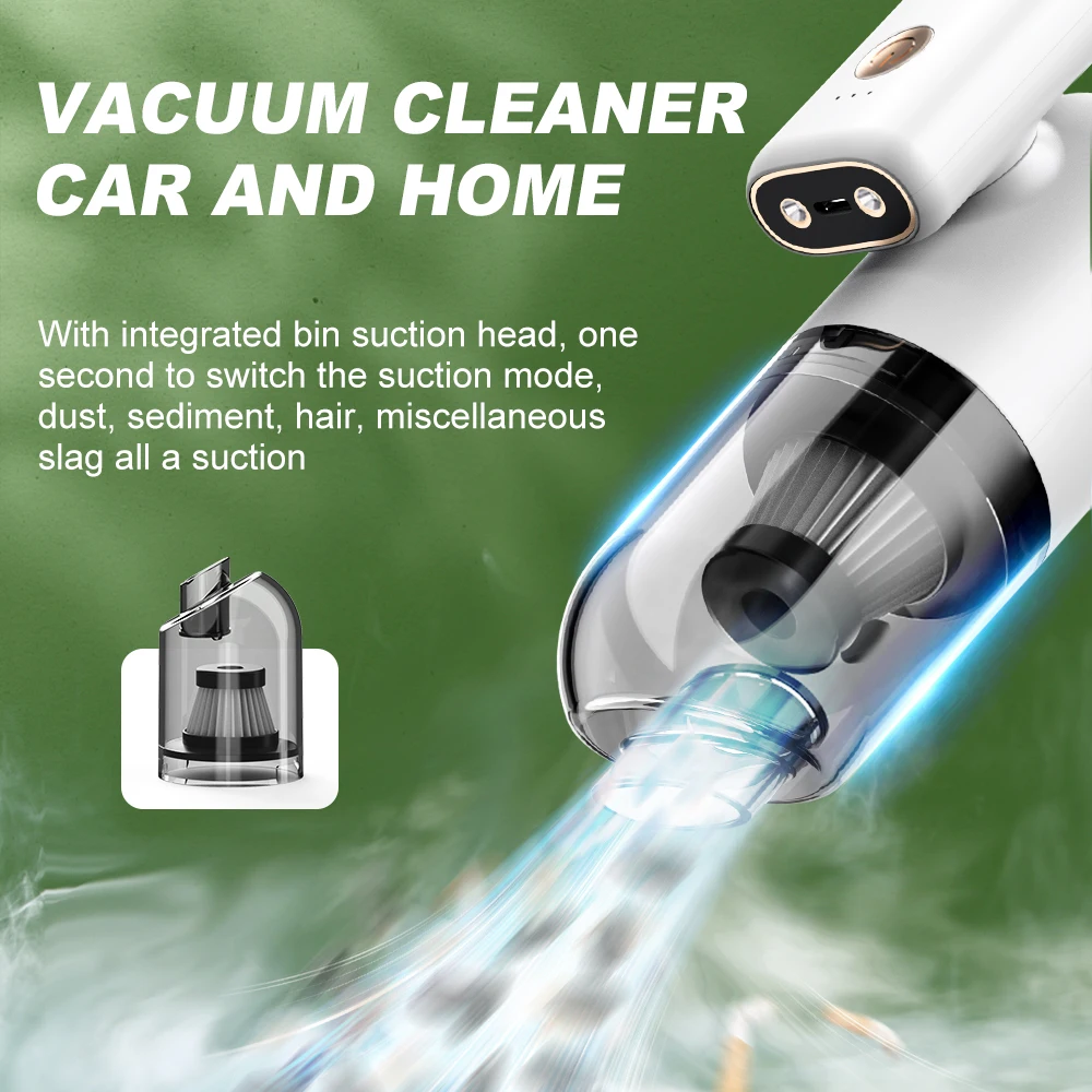2023 new products Portable Rechargeable Air Blower Gun Cordless Computer electric air duster Air Blower and Vacuum with Light