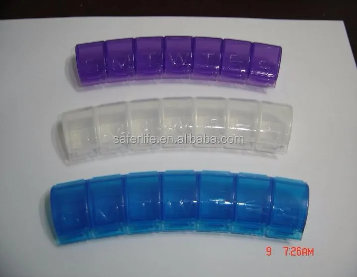 CE approved China supplier 7 days pill box travel pill container promotional tablet case