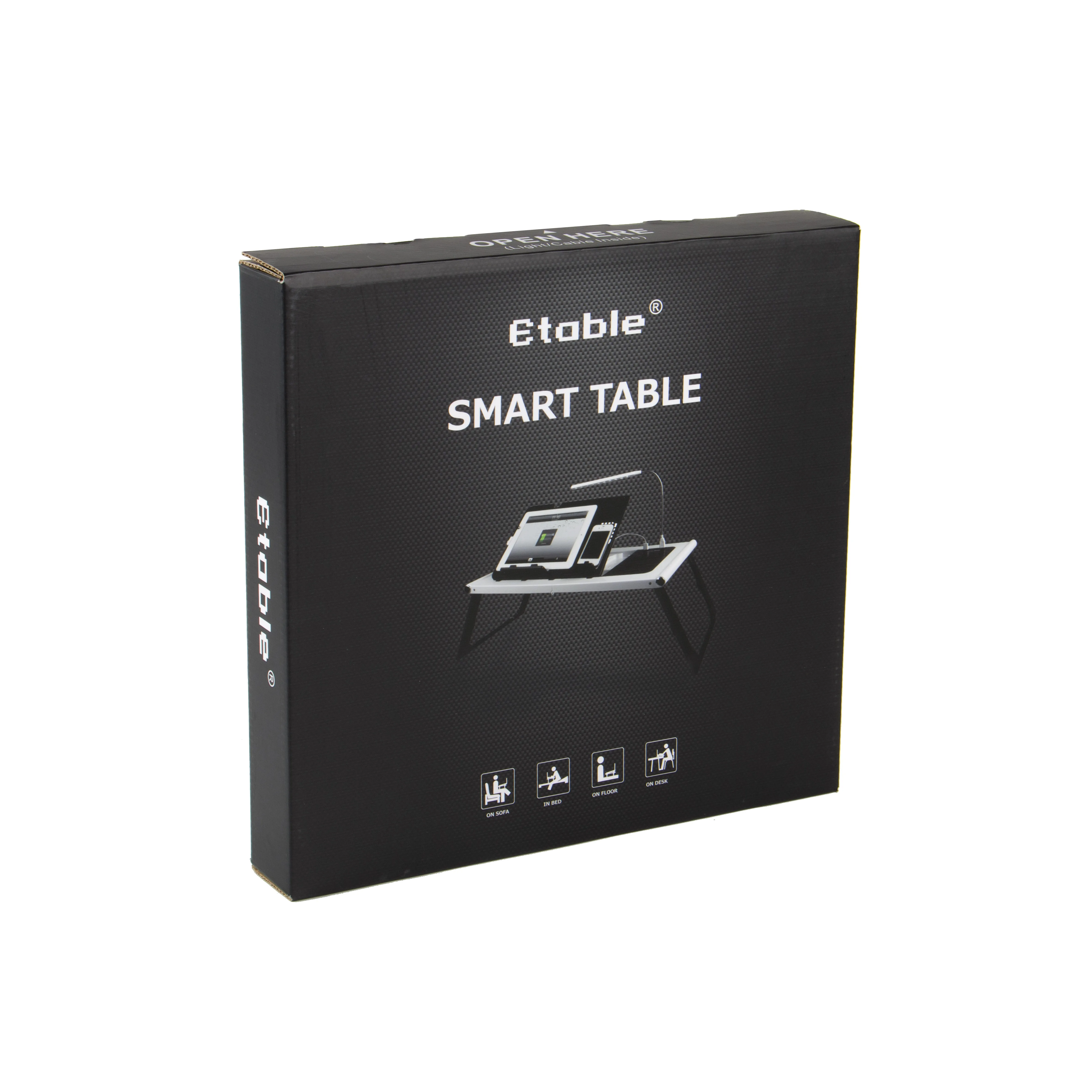 Hot Sell Modern Kids Adjustable Portable Bed Plastic Folding Table For Laptop