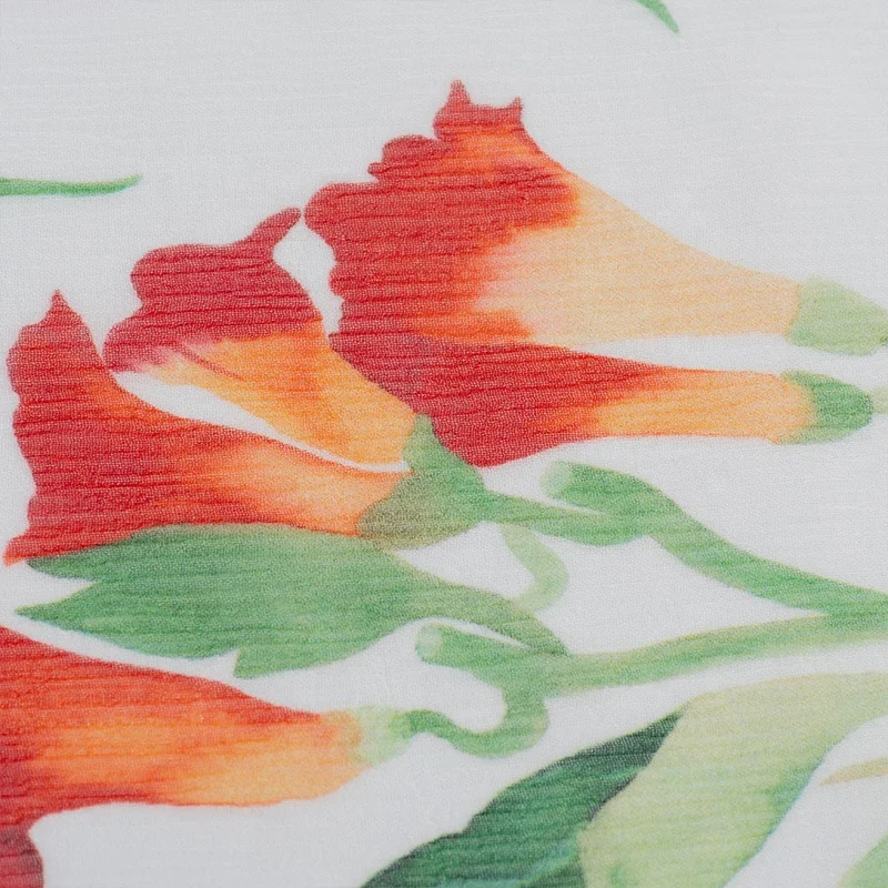 sheer graceful wrinkle fabric 8mm silk crepe Ggt print fabric natural mulberry silk digital print Ggt fabric with OEKO-TEX 100