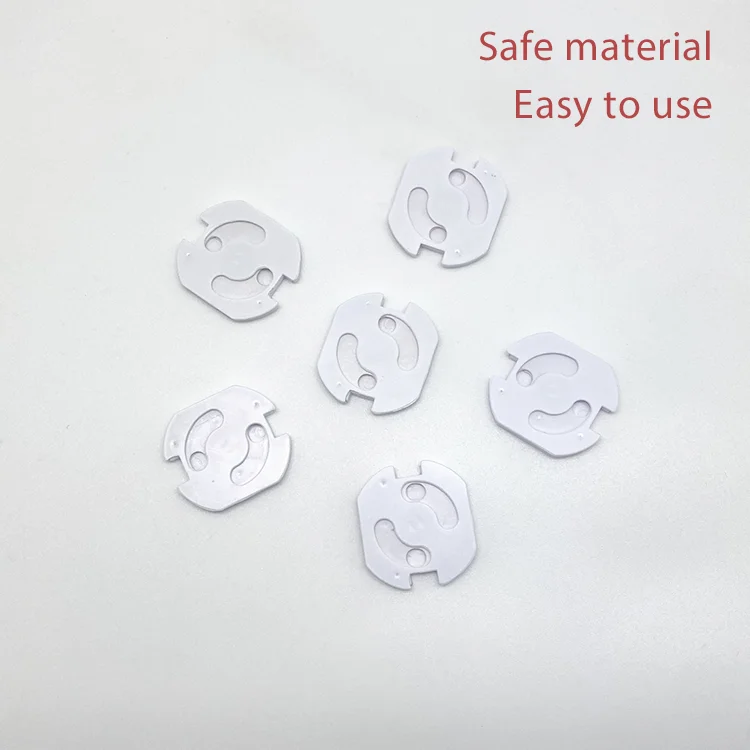 Baby Safety Socket Cover Child Baby Proofing Electric Plug Covers White Baby Proofing Outlet Covers with Hidden Pull Handle