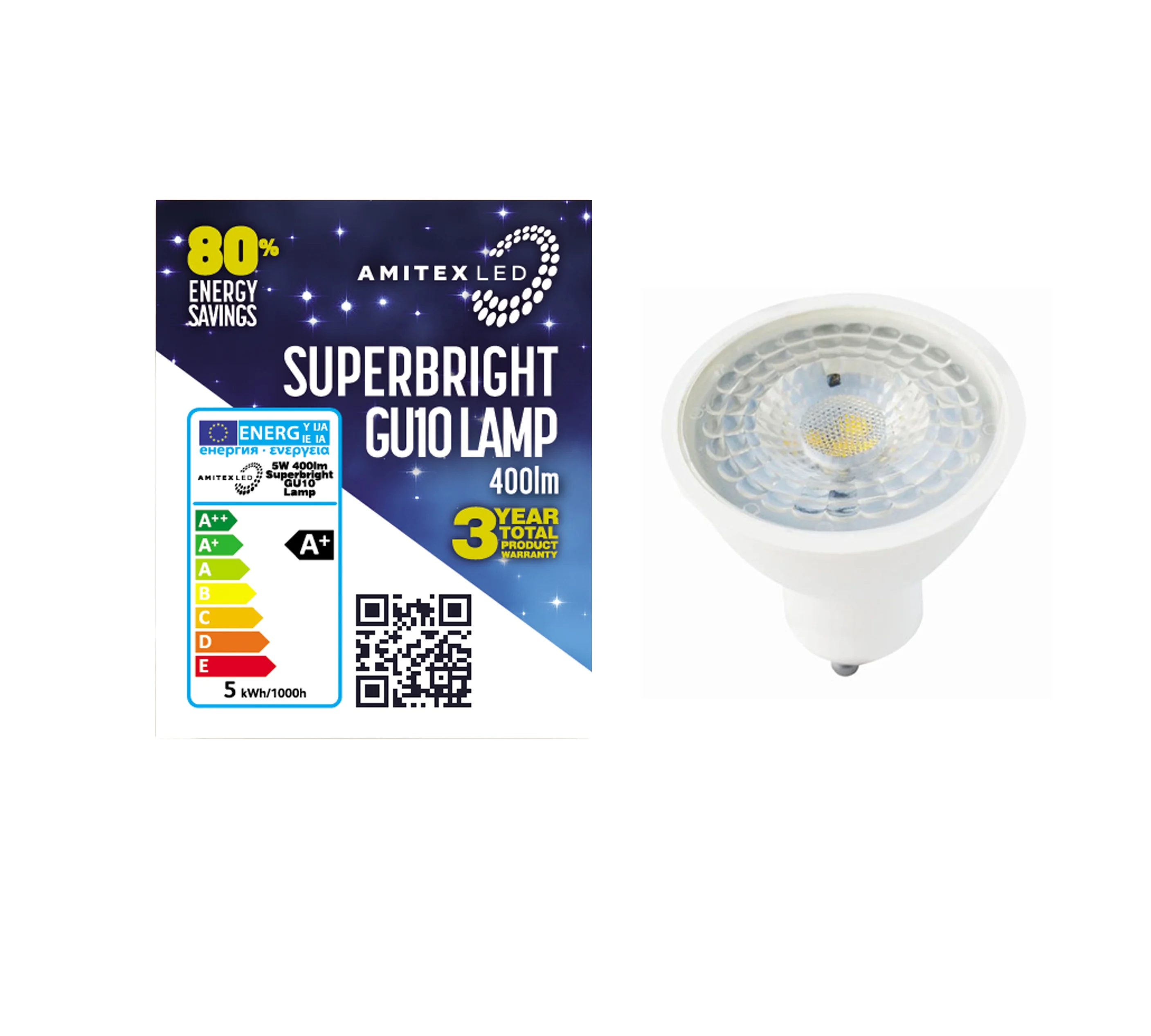 
Wholesale CE approved SMD LED Spotlight gu10 bulb 5W 3000K 4000K at 30% discount 