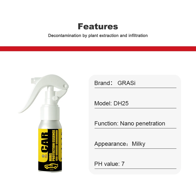 Bright and Scratch Resistant Car Hubs Protection Essence car scratch repair nano coating spray for carpet