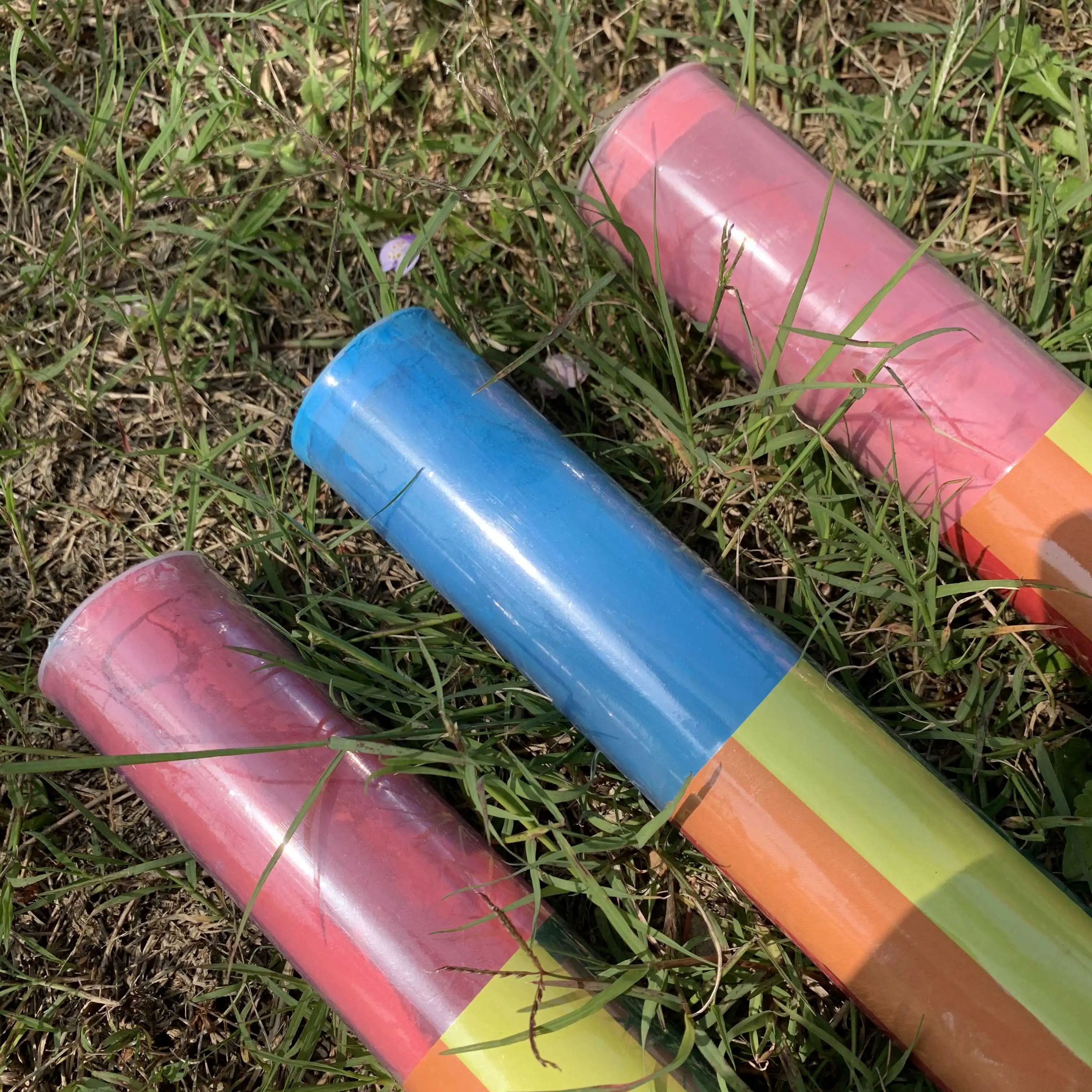 Birthday party wedding supplies round confetti transparent tube hand twist fireworks small salute