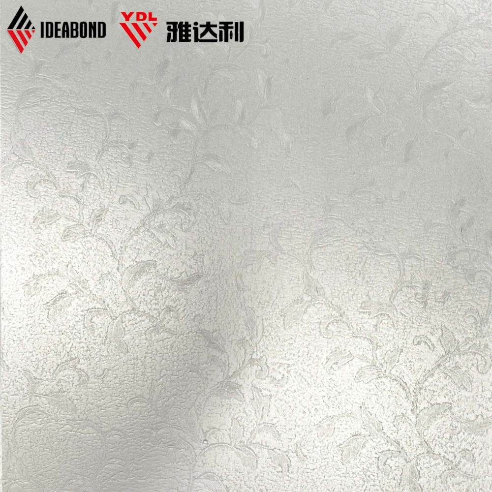 paint coating decoration wall embossed 3D panel aluminum composite panel  orange skin surface