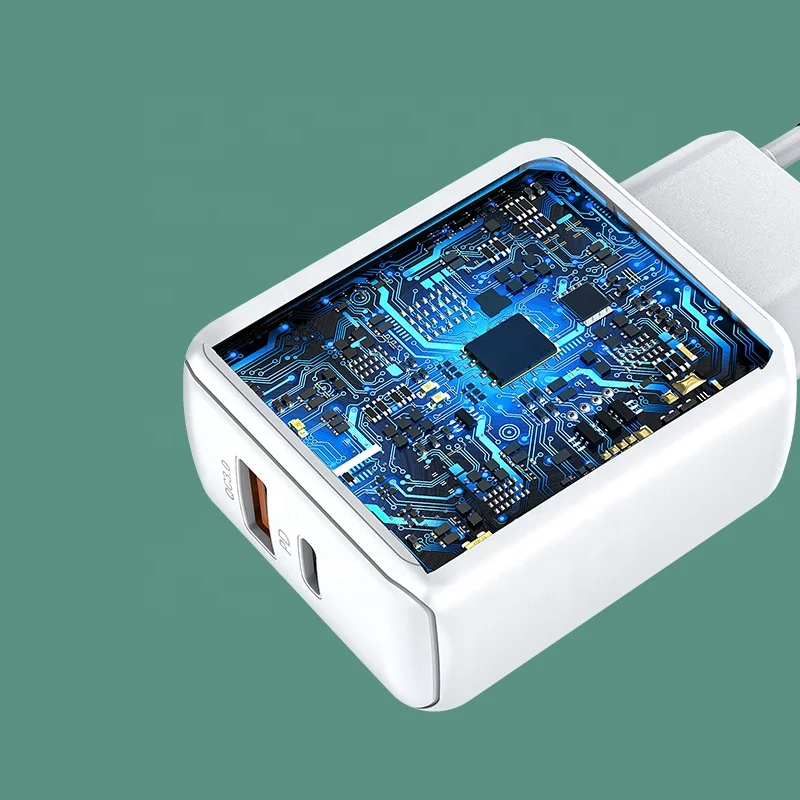 PPS GaN Charger USB C Wall Charger Dual Port 33W 22.5W AC Adapter Portable Travel Charger for Mobile Phone Tablet