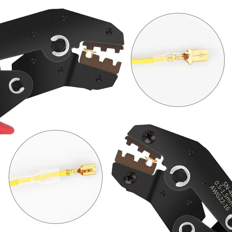 SN-48B Electrical Wire Crimping Pliers Wire Terminal Crimping Tool Kit Tubular Terminal Tools 300PCS Terminals Sets