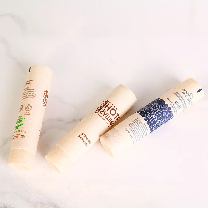 Eco Friendly Biodegradable Material Wheat Straw Tubes Packaging