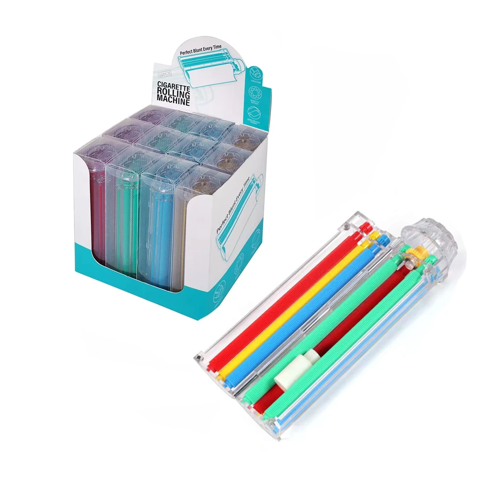 FAST DELIVERY smoking accessories hand rolling machine with display box cigarette rolling machine
