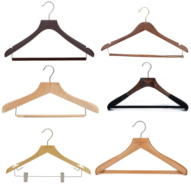 Вешалки для одежды из орехового дерева