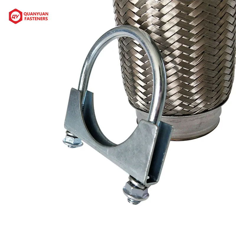 U Bolt Muffler Clamps Exhaust Pipe Clamp Saddle type Stainless Steel hose clamp